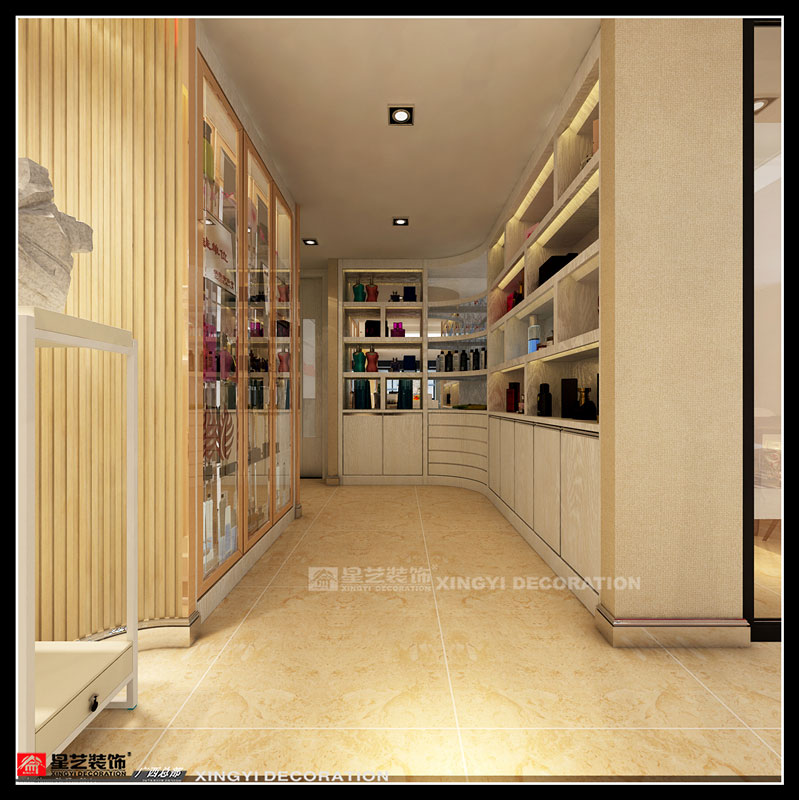 華西商貿(mào)城辦公樓裝修產(chǎn)品展示區(qū)設(shè)計(jì)效果