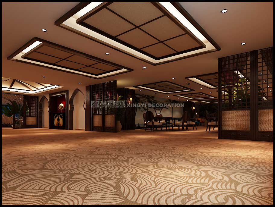  維也納國際酒店水療會(huì)所裝修娛樂區(qū)設(shè)計(jì)效果圖