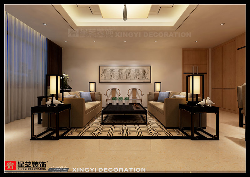 遠(yuǎn)信大廈辦公室裝修董事長辦公室接待區(qū)設(shè)計效果圖片