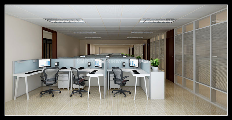 信永中和南寧分所開放式辦公區(qū)設(shè)計(jì)效果圖片