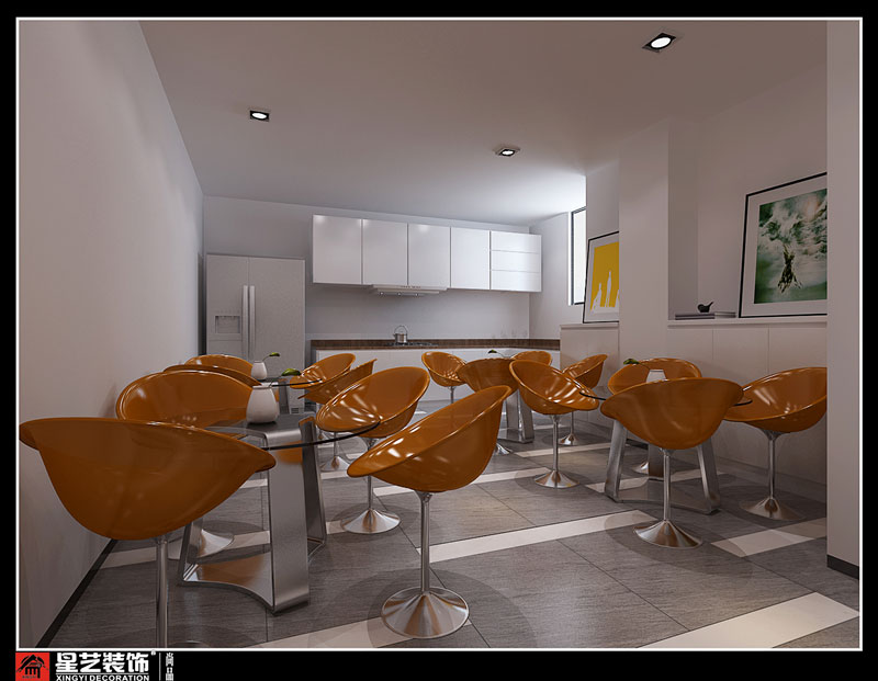 廣西中青旅辦公室員工活動區(qū)裝修設計效果圖片