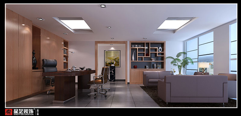 廣西中青旅辦公室總經(jīng)理辦公室裝修設計效果圖片
