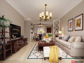 榮和千千樹(shù)110平裝修案例