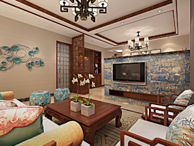 中海國(guó)際社區(qū)140平裝修案例