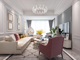 霖峰壹號(hào)126平裝修案例