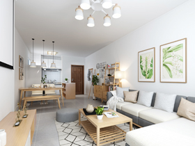 榮和千千樹120平日式客廳裝修設(shè)計效果圖