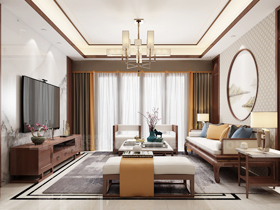 華發(fā)國(guó)賓壹號(hào)135平裝修案例