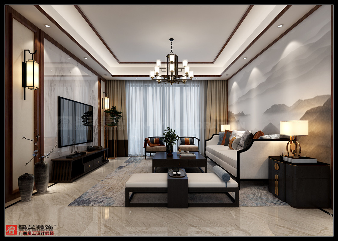 保利領秀前城領秀府130平裝修案例