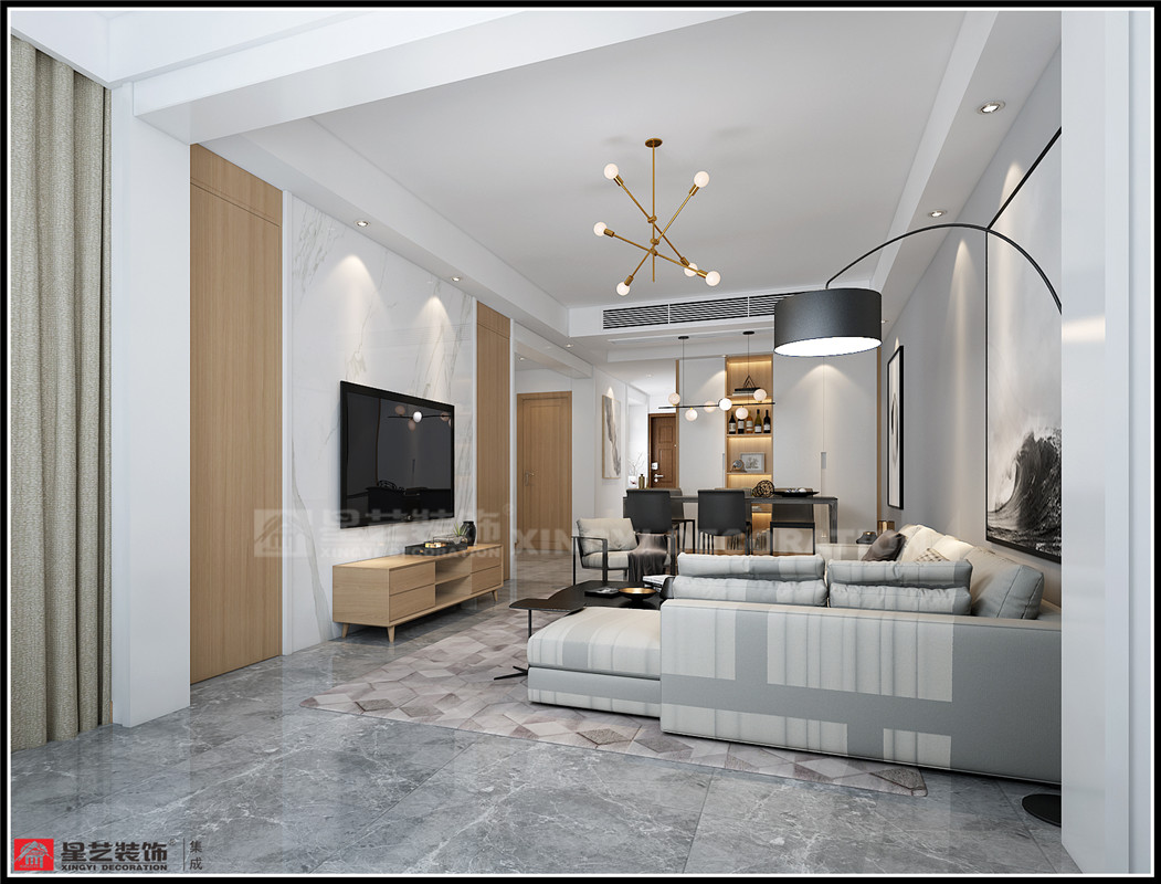 寶能五象湖一號(hào)160平裝修案例