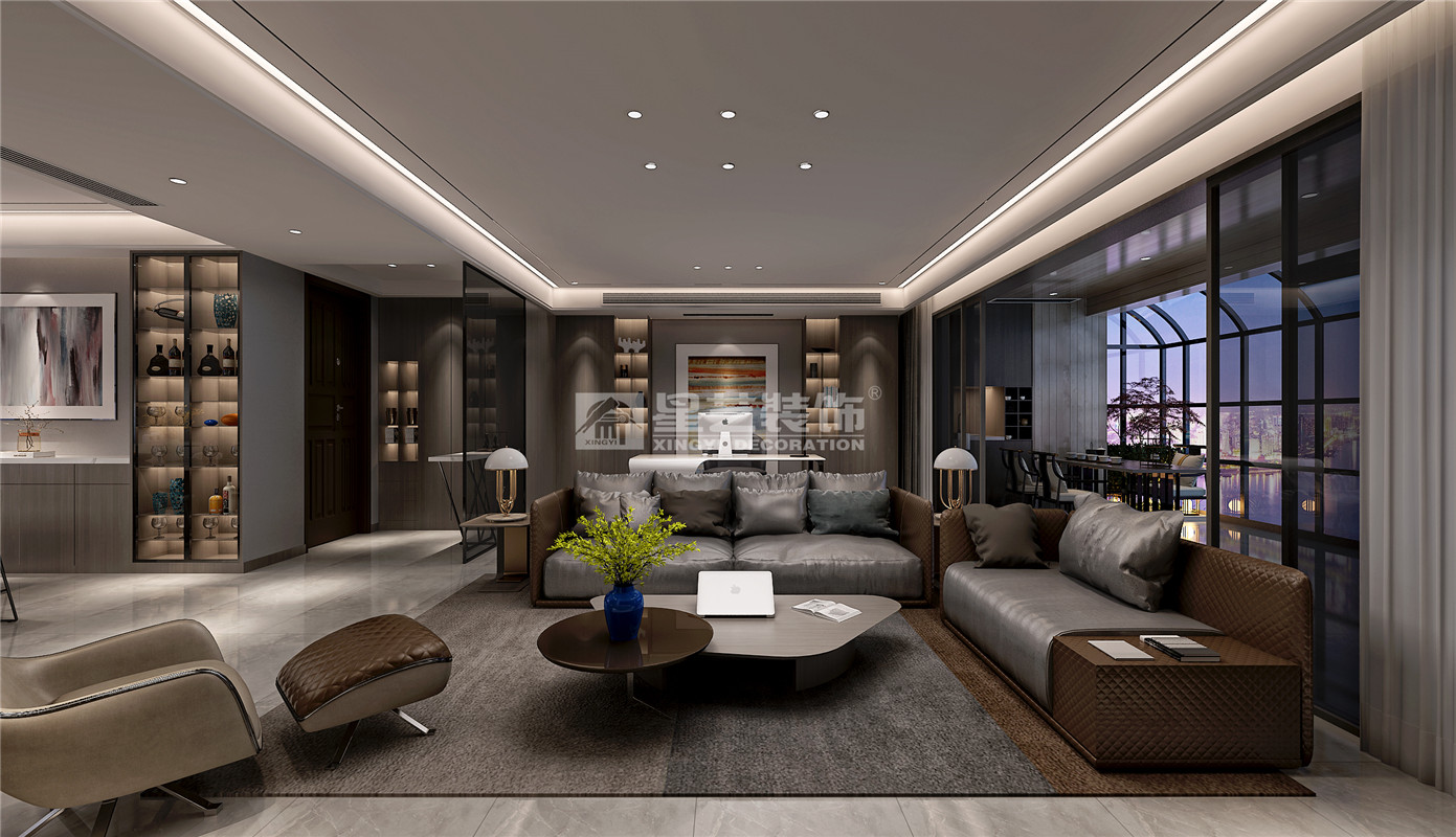 萬(wàn)科時(shí)代廣場(chǎng)187平裝修案例